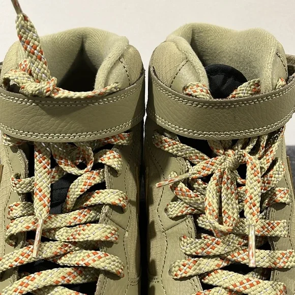 MEN'S NIKE AIR FORCE 1 MID '07 FB8881-200 NEUTRAL OLIVE / BLACK SIZE 14 - Picture 4 of 12